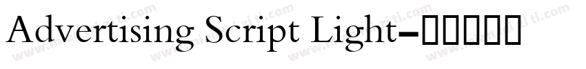 Advertising Script Light字体转换